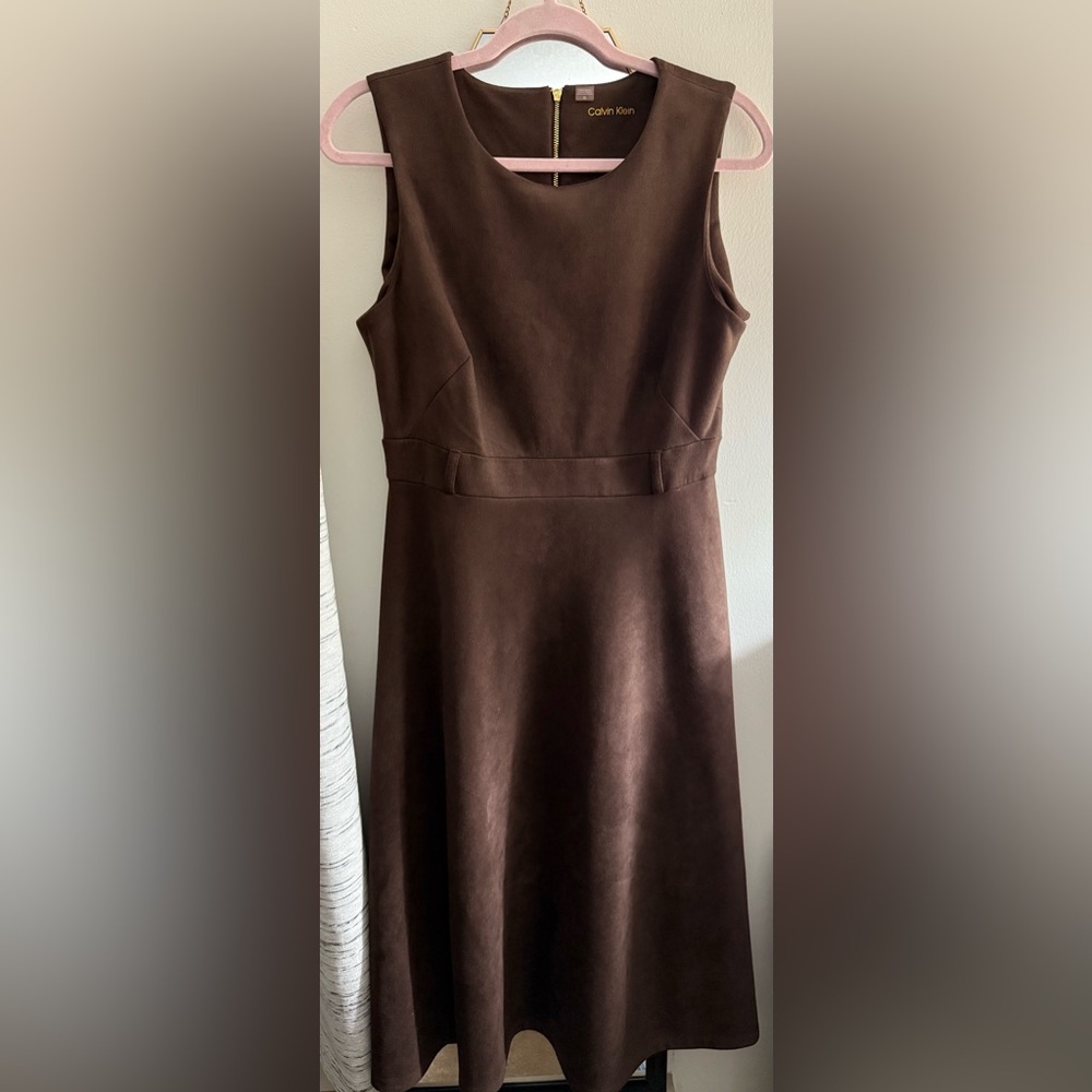 Calvin Klein Brown Suede Size 10 - Picture 4 of 4